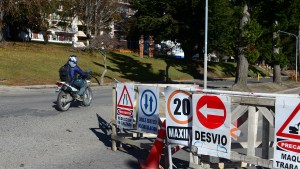 Retoman la obra del Colector sobre la costanera de Bariloche