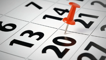 Cuenta regresiva para el próximo feriado. 