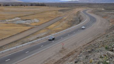 La ruta nacional 23 está habilitada con extrema precaución por humedad y hielo. Foto: Archivo