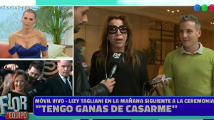 Lizy Tagliani contó que se quiere casar con su nuevo novio