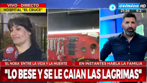 La madre de El Noba dio detalles de su estado: «Lo besé y se le caían las lágrimas»