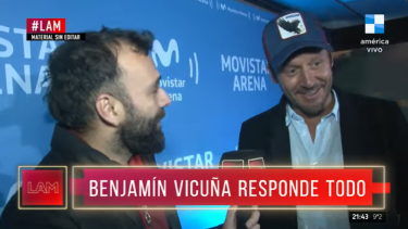 Vicuña habló de La China Suárez y los rumores de relación con Rusherking. 
