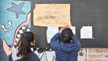 Retoman las clases en la escuela 294. Foto: Flor Salto. 