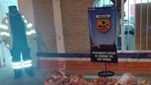 Secuestraron 180 kilos de carne faenada en Paso Córdoba durante un control sobre la ruta 6