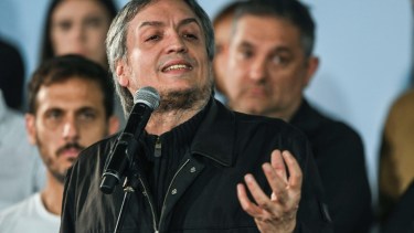 Máximo descargó una batería de críticas contra el Gobierno de Alberto en su última aparición pública. 