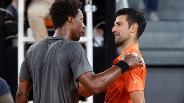 Djokovic le ganó a Monfils en el comienzo del Masters 1000 de Madrid y avanzó a la siguiente ronda. 