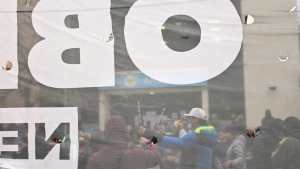 El Polo Obrero protestó frente al ministerio de Trabajo por un bono navideño