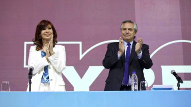 El presidente Alberto Fernández y su vice, Cristina Kirchner. 
