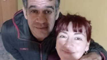 Marlene y su papá del corazón, Carlos.