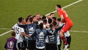 La intimidad de los festejos de la Selección Argentina después de la Finalissima en Wembley