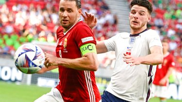 Hungría dio la sorpresa ante Inglaterra. (Zsolt Szigetvary/MTI via AP)