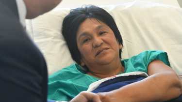 La líder de la Tupac Amaru Milagro Sala recibió la visita del Presidente Alberto Fernández ayer. 