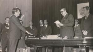 Don Celestino Andrés Sagaseta, ferroviario y peronista