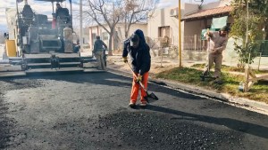 Completaron la repavimentación y habilitaron la circulación en una calle de Huergo