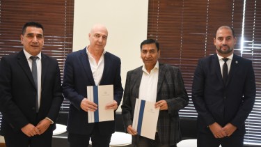 El acuerdo con la empresa se firmó en Buenos Aires (Foto: gentileza)