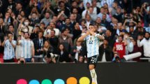 Imagen de Lautaro Martínez tras la goleada a Italia en Wembley: «esto no tiene precio»