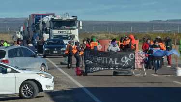 El corte se realizó sobre la ruta 3, a la altura del santuario del Gauchito Gil