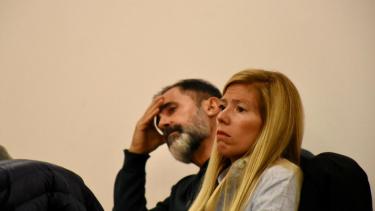 Pelosso y Ferreyra. La defensa pública pidió y obtuvo la postergación. (Matías Subat)