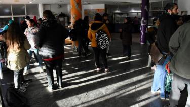 Desde el IFD N° 12 de Neuquén reclamaron mayores condiciones de seguridad. Foto: Matías Subat.