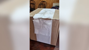 Así se encontraron algunas de las urnas de la elección en Sitrajur. 