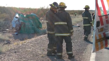 Un operario de una empresa falleció esta mañana en un accidente de tránsito en Ruta 22.foto Pablo Accinelli