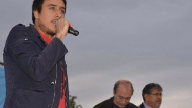 Juan Francisco Navarro, uno de los dirigentes del Movimiento Evita. 