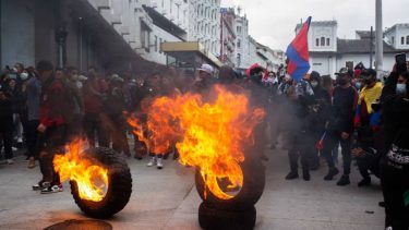 Las manifestaciones en Ecuador registraron al menos un muerto en los últimos días.- 