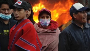 En la mayoría de las provincias ecuatorianas hubo manifestaciones. Foto: Getty Images.- 