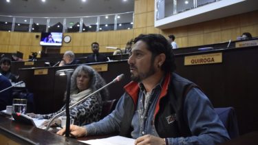 Blanco es diputado provincial por el PTS-FIT. Foto: archivo Yamil Regules.