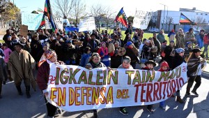 Así fue la marcha de representantes de los pueblos originarios en Viedma