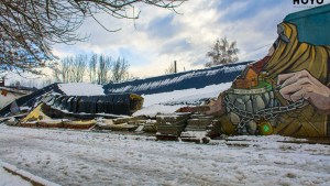 Se desplomó el gimnasio municipal de El Hoyo por el temporal de nieve