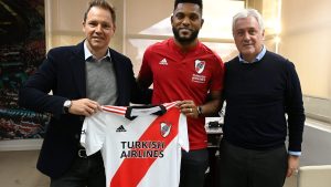 River presentó al colombiano Miguel Borja y Francescoli confirmó la llegada de Pablo Solari