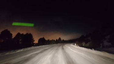 El hielo cubre la avenida Circunvalación, que es un tramo de la ruta nacional 40. Circular con extrema precaución. Foto: Gentileza Vialidad Nacional