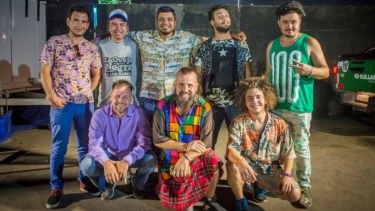La banda sanjuanina grabó el videoclip para alentar a la Selección en Roca.