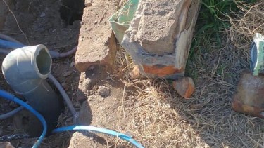 Desconocidos intentaron robar una bomba de agua de instalaciones municipales de Regina. (Foto gentileza)
