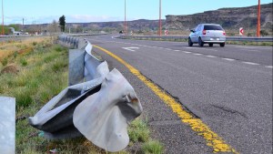 Un motociclista fue hospitalizado tras protagonizar un accidente en la Ruta 22