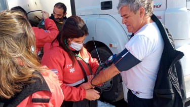 Se sumó en Pino Hachado personal del Servicio Integrado de Emergencias del Neuquén (SIEN). Foto: Gentileza