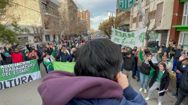 ATE hoy realizó un plenario general para decidir acciones ante la traba del convenio colectivo general. (Prensa ATE).-