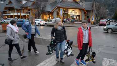 Vacaciones de invierno, en San Martin de los Andes. Foto: Patricio Rodríguez.