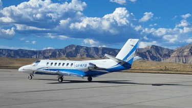 El avión llegó al país con matrícula nueva, a nombre de la Gobernación de Río Negro, pero desde el Ejecutivo insistieron en que "la Provincia no ha tomado posesión aún de la aeronave".