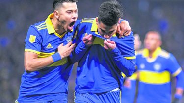 Pol Fernández, el motor del fútbol de Boca. 