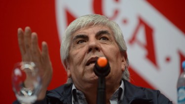 Hugo Moyano, sindicalista y presidente de Independiente. Uno de los principales responsables de la crisis institucional del club. 