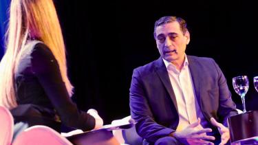 Pablo Iuliano en las 9 Jornadas de Energía de Río Negro. (Foto Matías Subat).-