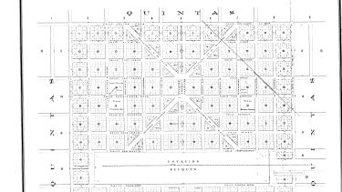 Plano de la ciudad de 1900. (FOTO: Gentileza Archivo Histórico Municipal)