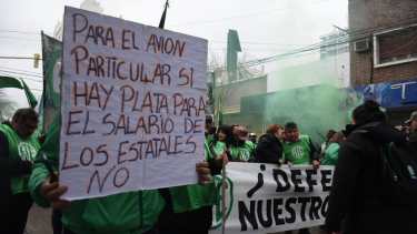 La marcha del Frente Sindical en Roca. Foto: Juan Thomes 