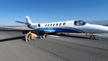 El Cessna partió desde Estados Unidos y realizó dos escalas antes de llegar a Salta.