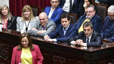Cecilia Moreau juró esta tarde como presidenta de la Cámara de Diputados,  con gran adhesión de sus pares mujeres. Foto: Agencia Télam.-