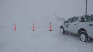 Rutas intransitables por nieve y pasos internacionales habilitados en Neuquén