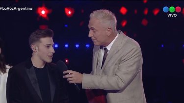 Iván Papetti, arrasó en la votación del público en La Voz Argentina. Foto: Captura video