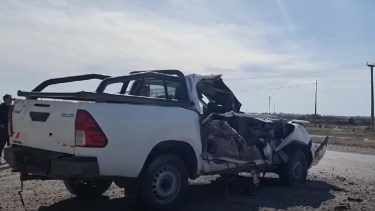 Intentó sobrepasar a un camión y de milagro no ocurrió una tragedia en Viedma
